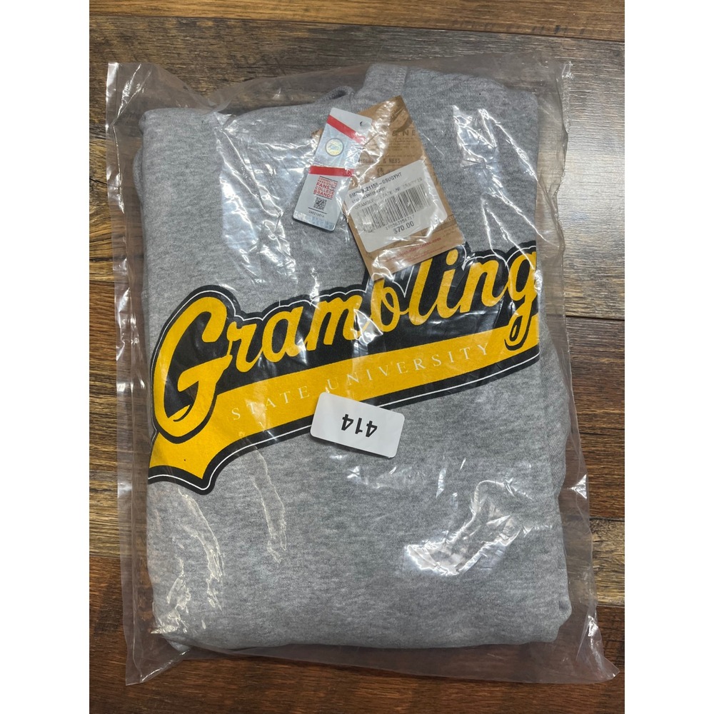 Mitchell & Ness Grambling State University HBCU Tailsweep Hoodie Gray LG NEW